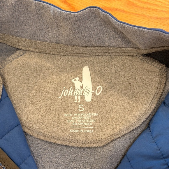 Johnnie-O Men's Golf Quarter-Zip Pullover in Blue Grey (Size Small) - Picture 2 of 8
